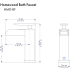 ZLINE HMDBFCH - Homewood Bath Faucet in Chrome Dimension
