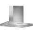 Thermador Masterpiece Series HMIB42WS - 42 Inch Island Mount Smart Range Hood With 4-Speed/600 CFM Blower in Front View