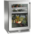 Perlick Signature Marine HP24CM43L - 24 Inch Built-In Undercounter Dual-Zone Refrigerator/Wine Reserve in Front View