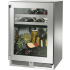 Perlick Signature Marine HP24CM43RL - 24 Inch Built-In Undercounter Dual-Zone Refrigerator/Wine Reserve in Front View