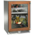 Perlick Signature Marine HP24CM44LL - 24 Inch Built-In Undercounter Dual-Zone Refrigerator/Wine Reserve in Front View