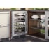 Perlick Signature Marine HP24DM43R - 24 Inch Undercounter Dual-Zone Wine Cooler in Lifestyle View (showing wine cooler with left hinge)