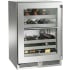 Perlick Signature Marine HP24DM43LL - 24 Inch Undercounter Dual-Zone Wine Cooler in Front View