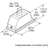 Bosch 500 Series HUI50351UC - Dimensions Guide