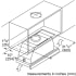 Bosch 500 Series HUI56551UC - Dimensions Guide