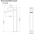 ZLINE HVNBFBN - Heavenly Bath Faucet Dimension