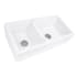 Nantucket Sinks Cape Collection HYANNIS36DBL - 36 Inch Double Bowl Farmhouse Sink with Enamel Glazed Surface