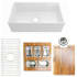 Nantucket Sinks HZTPS33WST1 - 33-inch Fireclay Worstation Condiment Servers Sink Set
