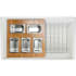Nantucket Sinks HZTPS33WST1 - 33-inch Fireclay Worstation Condiment Servers Sink Set