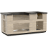 Fire Magic ID660SPD77BA - Silver Pine Reclaimed Wood Island with Double Drawer Cut-out
