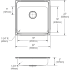 Elkay CuVerro LRAD2222501CU - Antimicrobial Copper Single Bowl Drop-In Sink Dimensions