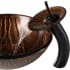 Kraus CGV39819MM10ORB - Brown Glass Vessel 17" Bathroom Sink w/ Waterfall Faucet and Pop-Up Drain in Oil Rubbed Bronze