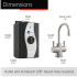 InSinkErator Hot250 HC250SNSS - 8 Inch Hot/Cold Instant Hot Water Dispenser
