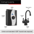 InSinkErator Hot250 HC250MBLKSS - 8 Inch Hot/Cold Instant Hot Water Dispenser