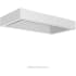 Futuro Futuro IS36TRIMWHT - 36″ Trim White Ceiling Range Hood in Angled View