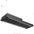 Futuro Futuro Horizon Series IS63HORIZONBAR - 63 Inch Horizon Bar Island Mount Range Hood in Angled View