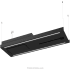 Futuro Futuro Horizon Series IS63HORIZONBAR - 63 Inch Horizon Bar Island Mount Range Hood in Angled View