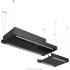 Futuro Futuro Horizon Series IS63HORIZONSHELF - 63 Inch Horizon Shelf Island Mount Range Hood in Bottom Angled View