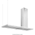 Futuro Futuro Streamline Series IS69STREAMLINERH - 69″ Streamline Island Range Hood (RIGHT-HANDED)