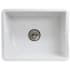 Nantucket Sinks ISFC24WSB1 - 24 Inch Single Bowl Dual Mount Kitchen Sink with 7 1/2 Inch Bowl Depth