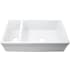 Nantucket Sinks ISFCGW35X19DBSO - Reversible Bowl Fireclay Farmhouse Sink with Extended Flange