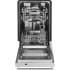 GE Profile UDT165SIVII - 18 Inch Fully Integrated Dishwasher Nylon Gray Racks - Panel Not Included