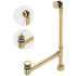 Rohl K-50 Series K50AG - Freestanding Bathtub Drain Kit For Above-Floor Installation Box in Antique Gold