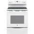 GE JB645DKWW - 30" Freestanding Electric Range in White with 4 Smoothtop Burners and 5.3 cu. ft. Oven