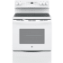 GE JB655DKWW - 30" Freestanding Electric Range in White with 5 Smoothtop Elements and 5.3 cu. ft. Self-Cleaning Convection Oven