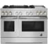 JennAir RISE™ JDRP748HL - RISE™ 48-inch Dual-Fuel Professional-Style Range with Chrome-Infused Griddle and Grill