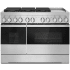 JennAir NOIR™ JDSP548HM - NOIR™ 48-inch Dual-Fuel Professional-Style Range with Chrome-Infused Griddle and Steam Assist
