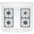 GE JGB450DEKWW - The front-right burner features a strong 13,000 BTUs worth of power, and the rear-right burner has a Precise Simmer setting at 5,000 BTUs.
