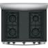GE JGB450REKSS - The front-right burner features a strong 13,000 BTUs worth of power, and the rear-right burner has a Precise Simmer setting at 5,000 BTUs.