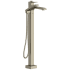 Rohl Zendo TZO39BN - Single Hole Floor Mount Tub Filler Trim in Brushed Nickel
