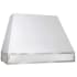 Vent-A-Hood Designer Series JPH236C1WHAS - JPHC1 Magic Lung Designer Series Wall Mount Hood with White Finish and Mirrored Stainless Trim