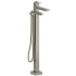 Rohl Kubik TUS39BN - Kubik™ Single Hole Floor Mount Tub Filler Trim in Brushed Nickel