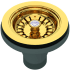 Rohl SW734ULB - 1 1/2 Inch Basket Strainer without Remote Pop-Up in Unlacquered Brass