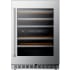 Kucht Professional K24US - 24 Inch Under Counter Dual Zone Wine Cooler in Front View