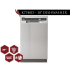 Kucht Professional K7740D - 18 Inch Full Console Built-In Dishwasher in Front View