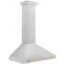 ZLINE Autograph Edition KB4SNZ30G - 30 Inch Wall Mount Chimney Hood Polished Gold Handle