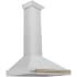 ZLINE Autograph Edition KB4SNZ36CB - 36 Inch Wall Mount Chimney Hood Champagne Bronze Handle