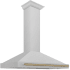 ZLINE Autograph Edition KB4SNZ48CB - 48 Inch Wall Mount Chimney Hood Champagne Bronze Handle