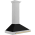 ZLINE Autograph Edition KB4SNZBLM36CB - 36 Inch Wall Mount Chimney Hood Black Matte Shell