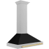 ZLINE Autograph Edition KB4SNZBLM36G - 36 Inch Wall Mount Chimney Hood Black Matte Shell