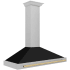 ZLINE Autograph Edition KB4SNZBLM48G - 48 Inch Wall Mount Chimney Hood Black Matte Shell