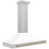 ZLINE Autograph Edition KB4SNZWM48CB - 48 Inch Wall Mount Chimney Hood White Matte Shell