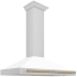 ZLINE Autograph Edition KB4SNZWM48CB - 48 Inch Wall Mount Chimney Hood Champagne Bronze Handle