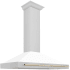 ZLINE Autograph Edition KB4SNZWM48G - 48 Inch Wall Mount Chimney Hood Polished Gold Handle