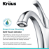 Kraus Arlo Series KBF1201CH - Single Handle Basin Bathroom Faucet Aerator Features