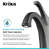 Kraus Arlo Series KBF1201MB - Aerator Features